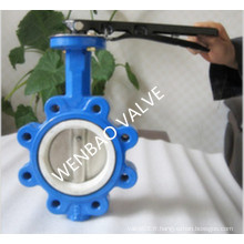 Handlever PTFE Siège Lug Butterfly Valve